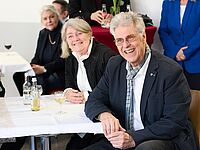 Präsident Alfred Franzen mit seiner Ehefrau.