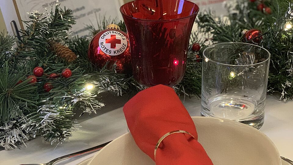 Weihnachtstafel Detailaufnahme